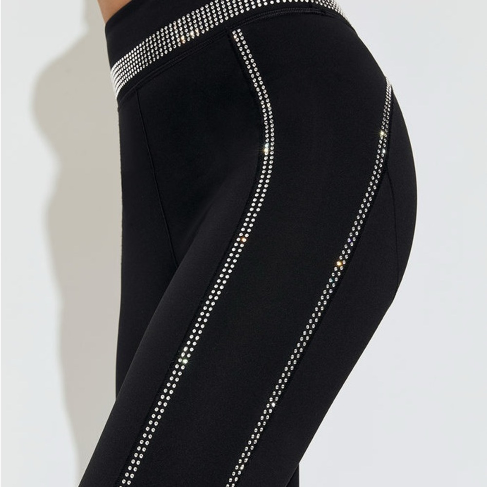 Adam Selman Rhinestone Embellished sport Pants